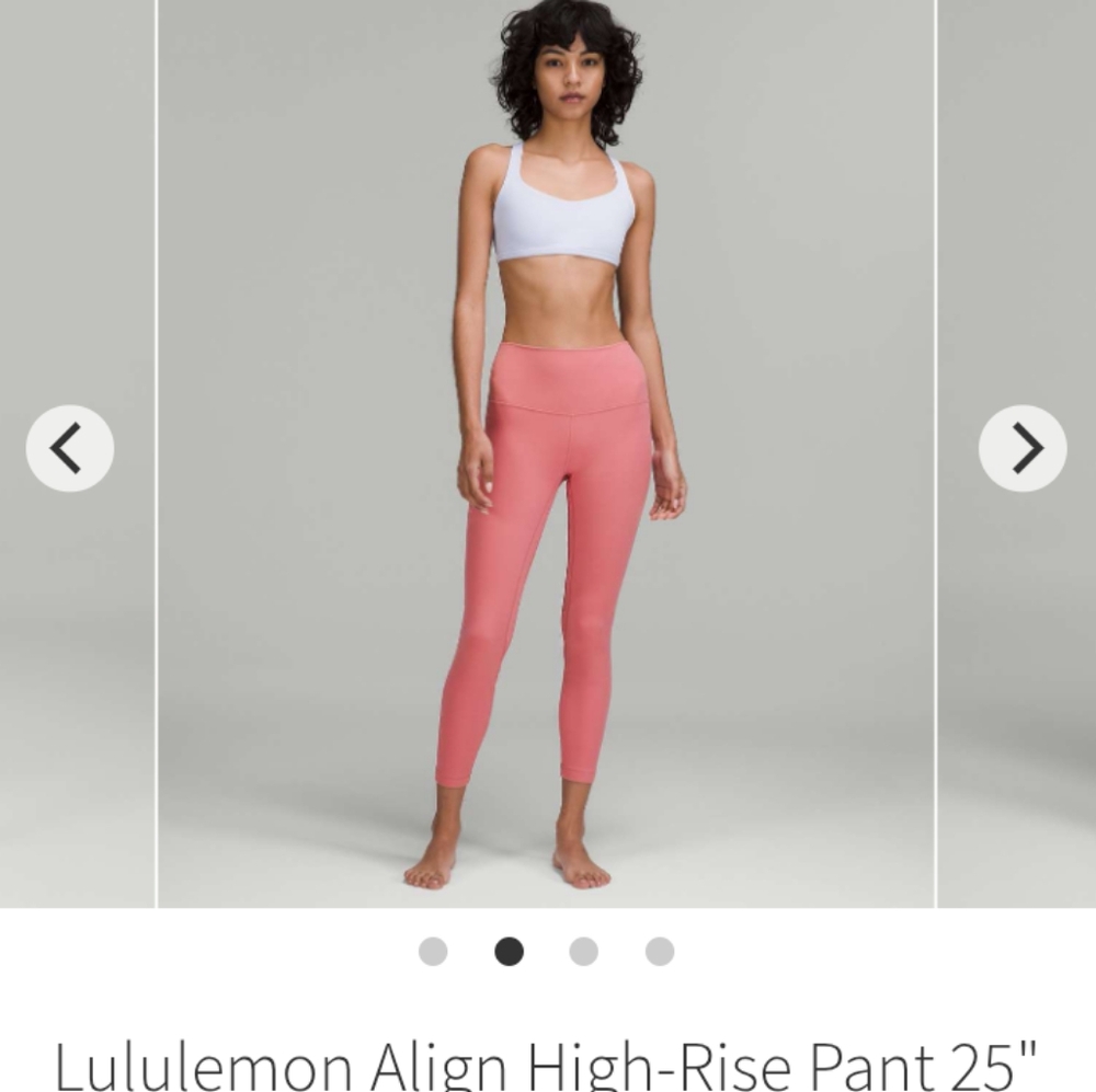 EUC: LULULEMON ATHLETICA: ALIGN HIGH-RISE PANT, 25" INSEAM #W5CTCS.